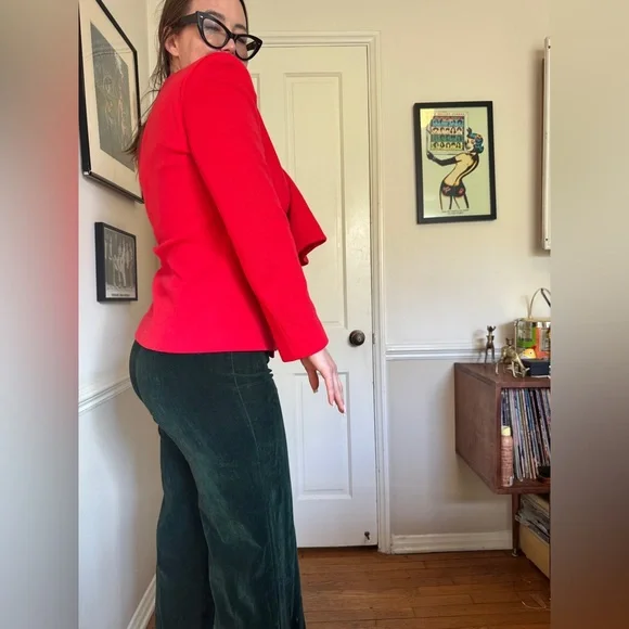 80s does 40s Vintage Lilli Ann Red Blazer - Picture 3 of 11